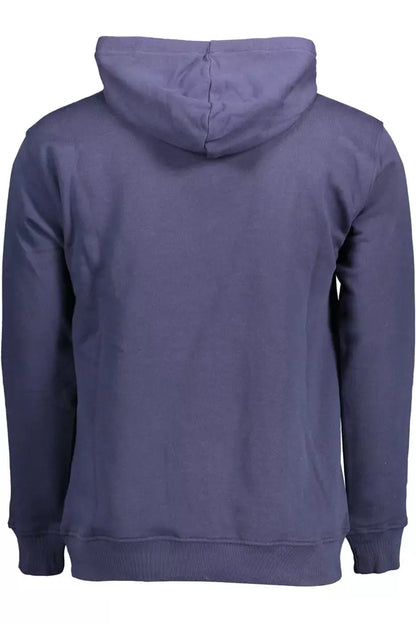 Blue Cotton Men Sweater