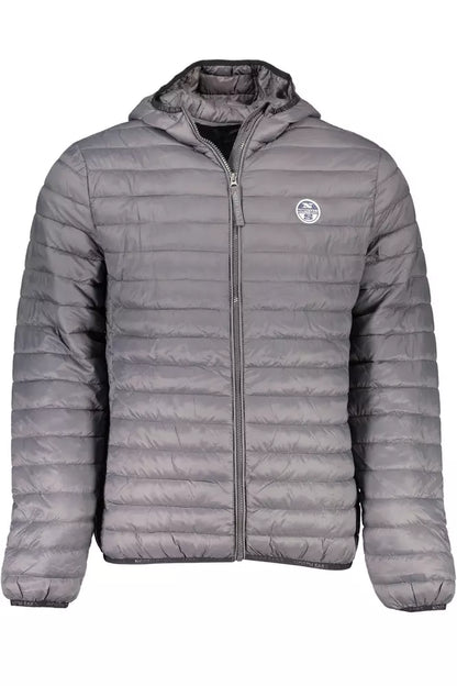 Gray Polyamide Men Jacket