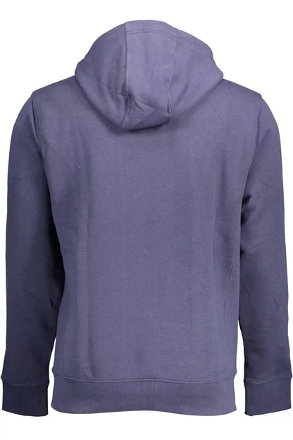 Blue Cotton Men Sweater