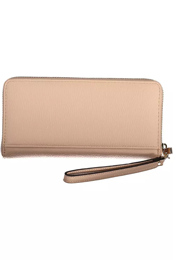 Pink Polyethylene Women Wallet