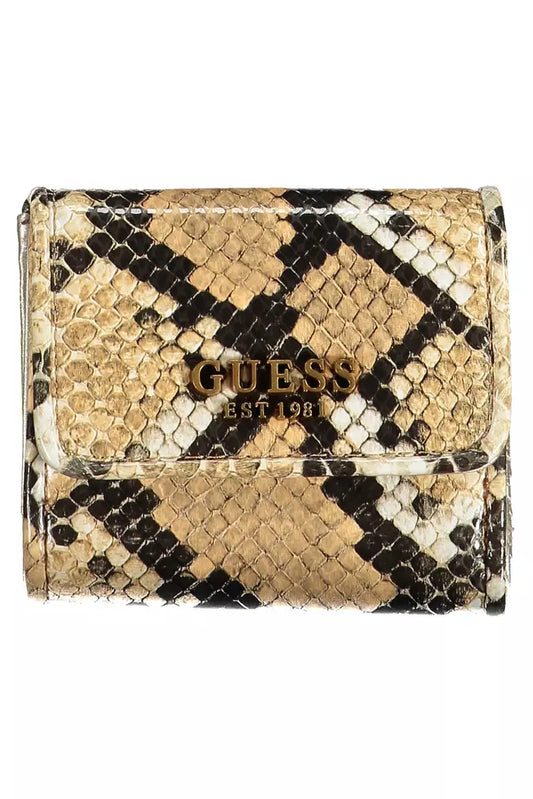 Beige Polyethylene Women Wallet