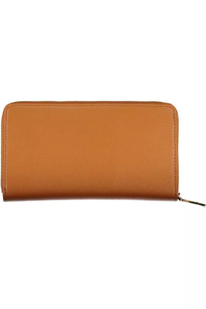 Brown Polyethylene Women Wallet