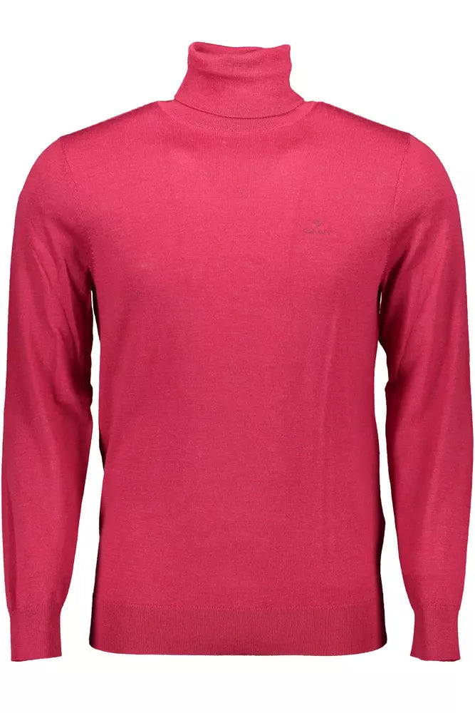 Red Wool Men Sweater