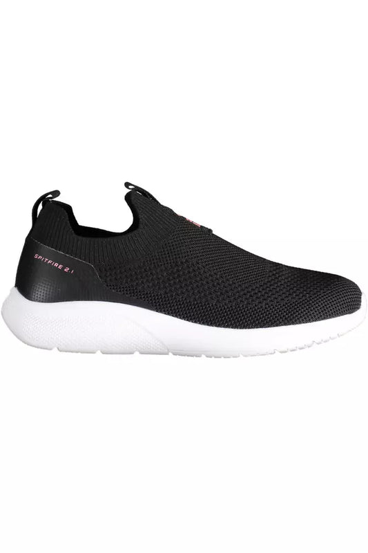 Black Synthetic Women Sneaker