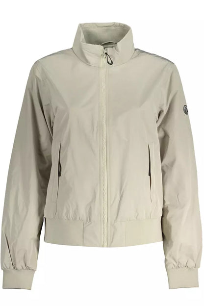 Gray Polyester Women Jacket