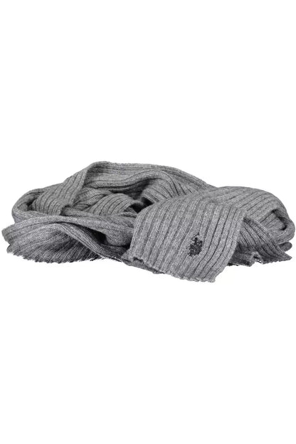 Gray Wool Mens Scarf