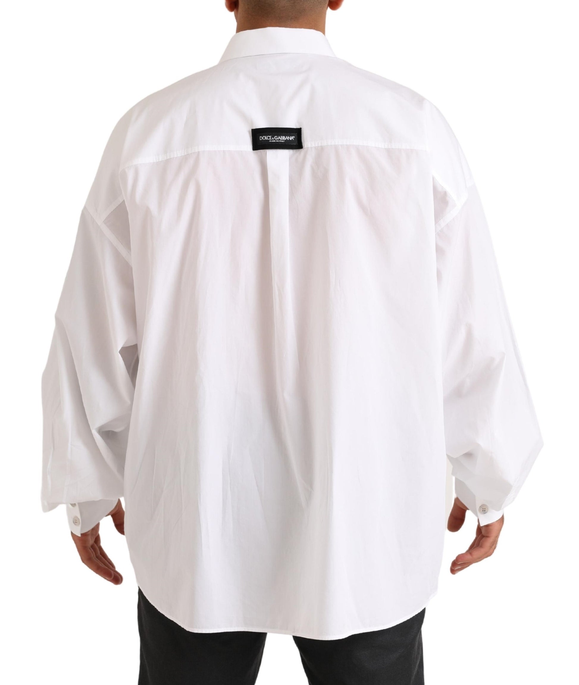 Elegant White Cotton Formal Shirt