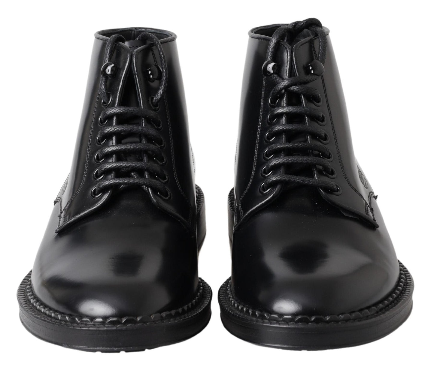 Elegant Black Leather Men's Boots