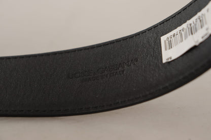 Elegant Black Leather Belt