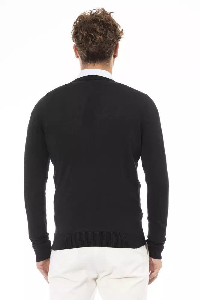 Black Modal Men Sweater