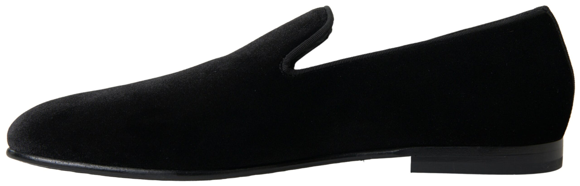 Elegant Velvet Black Loafers for Men