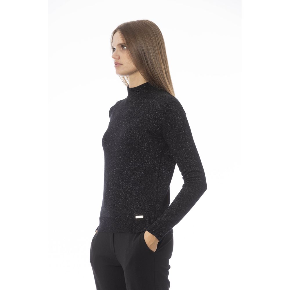 "Black Cashmere Women Sweater"