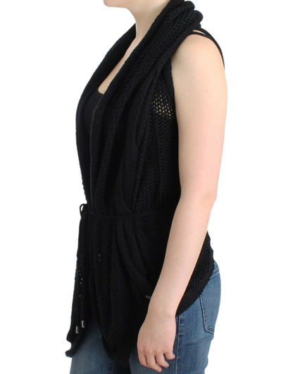 Chic Sleeveless Knitted Vest Cardigan