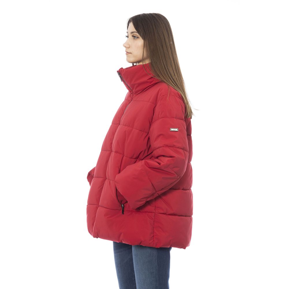 Red Polyamide Women Jacket