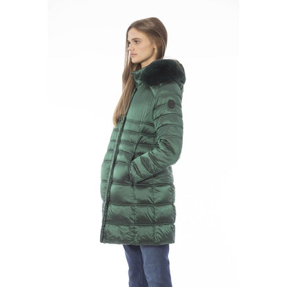 Green Polyester Women Jacket