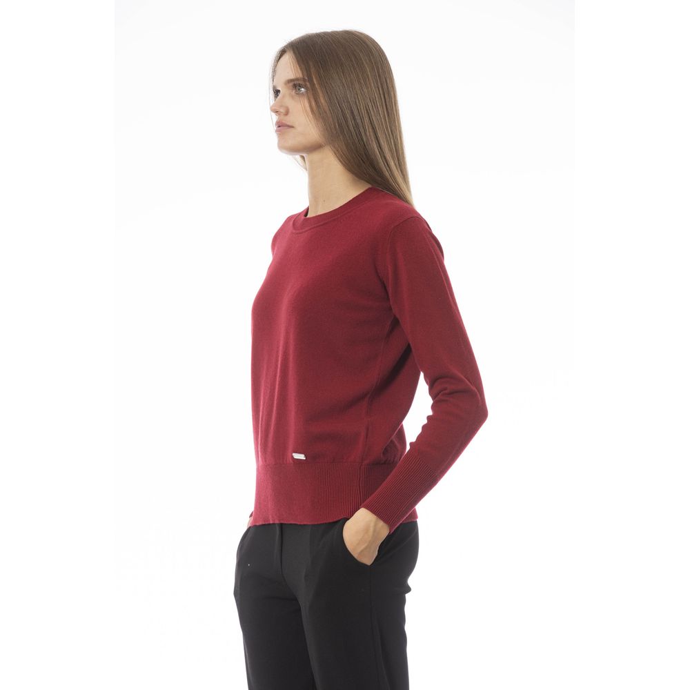 Red Wool Women Sweater