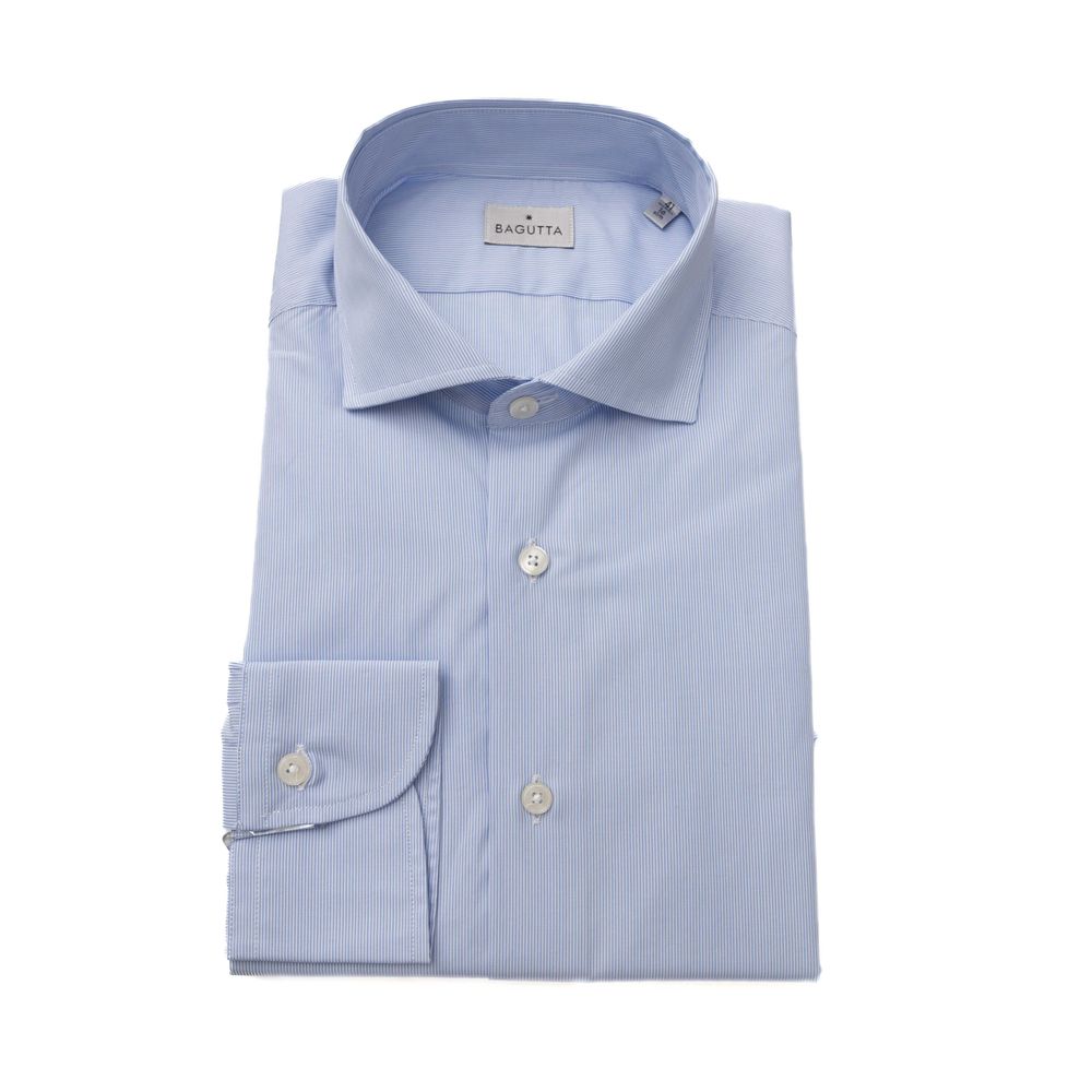 Light Blue Cotton Men Shirt