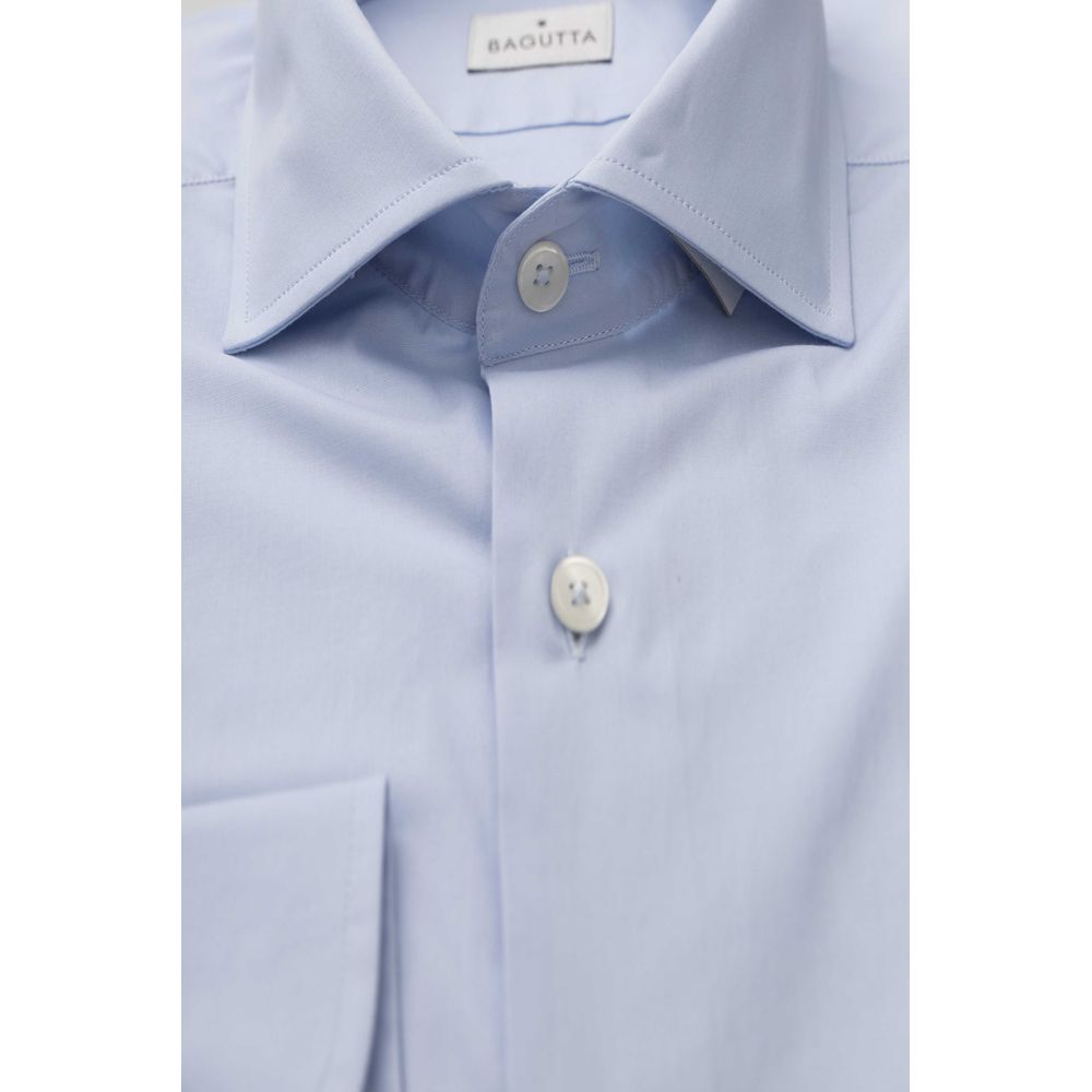 Light Blue Cotton Men's Shirt