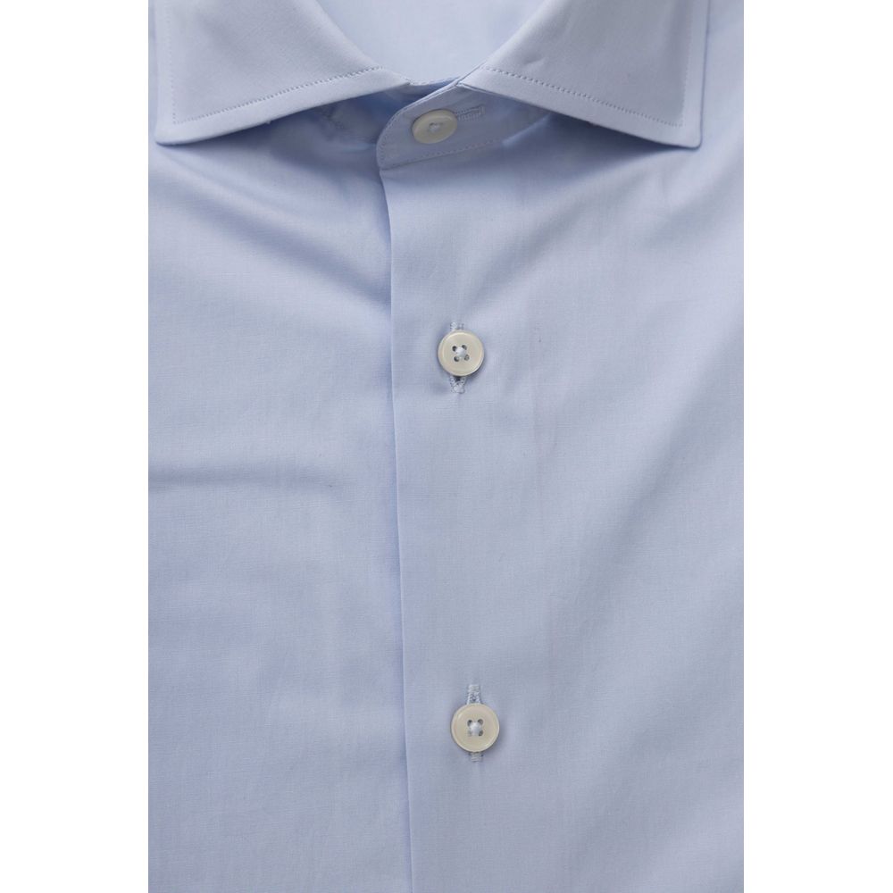 Light Blue Cotton Men's Shirt