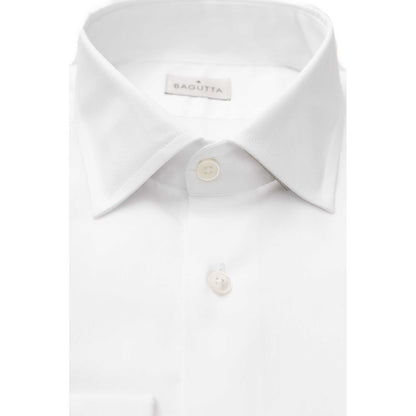 White Cotton Men's Shirt