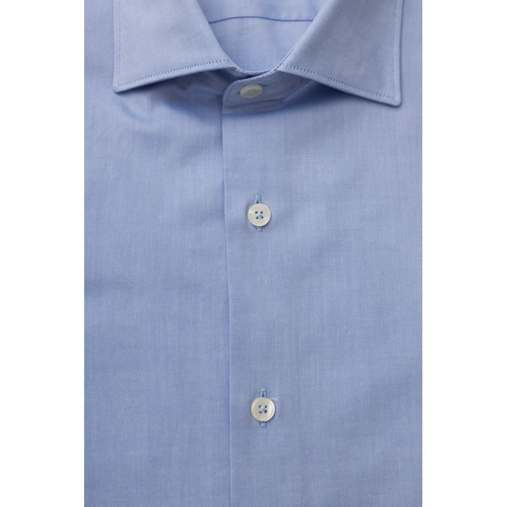 Light Blue Cotton Men Shirt