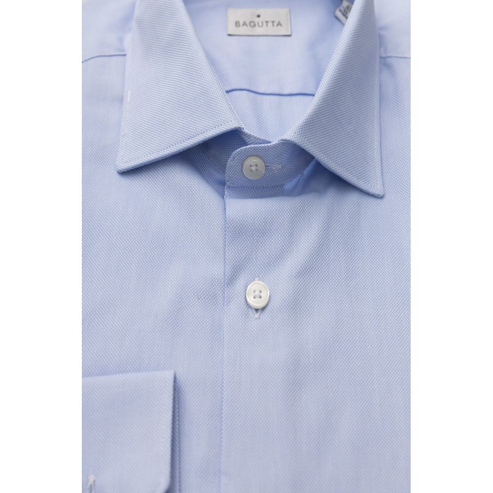 Light Blue Cotton Men Shirt