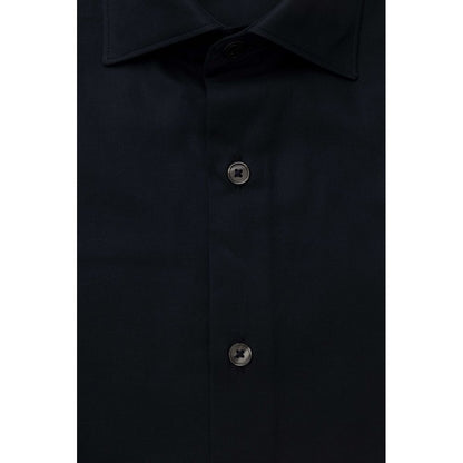 Blue Cotton Men's Shirt