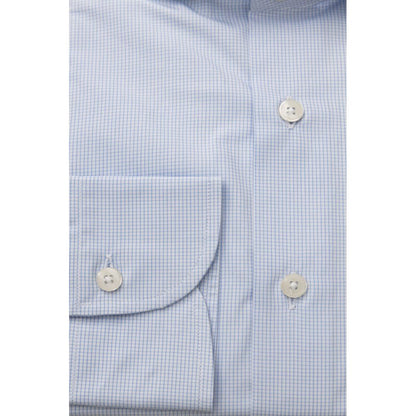 Light Blue Cotton Men Shirt