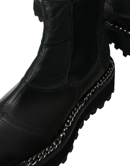 Elegant Black Chelsea Slip-On Boots