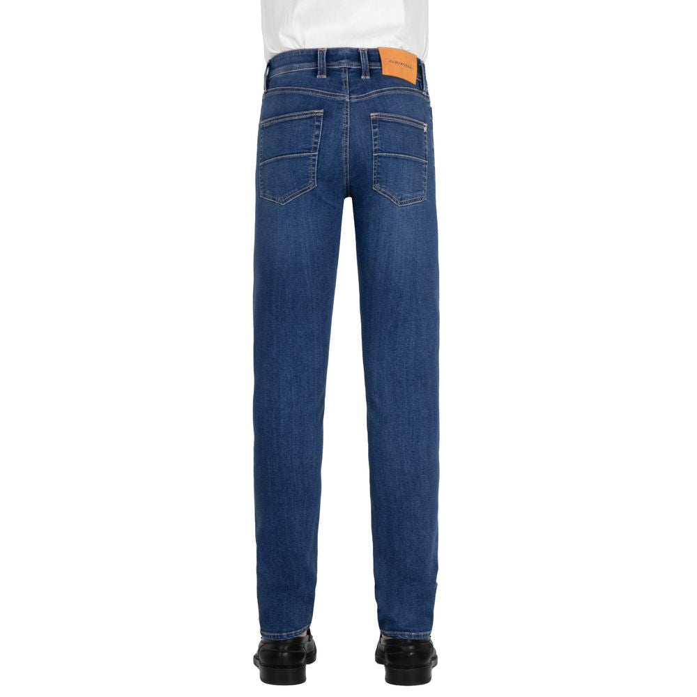 Elegant Stretch Cotton Men's Jeans