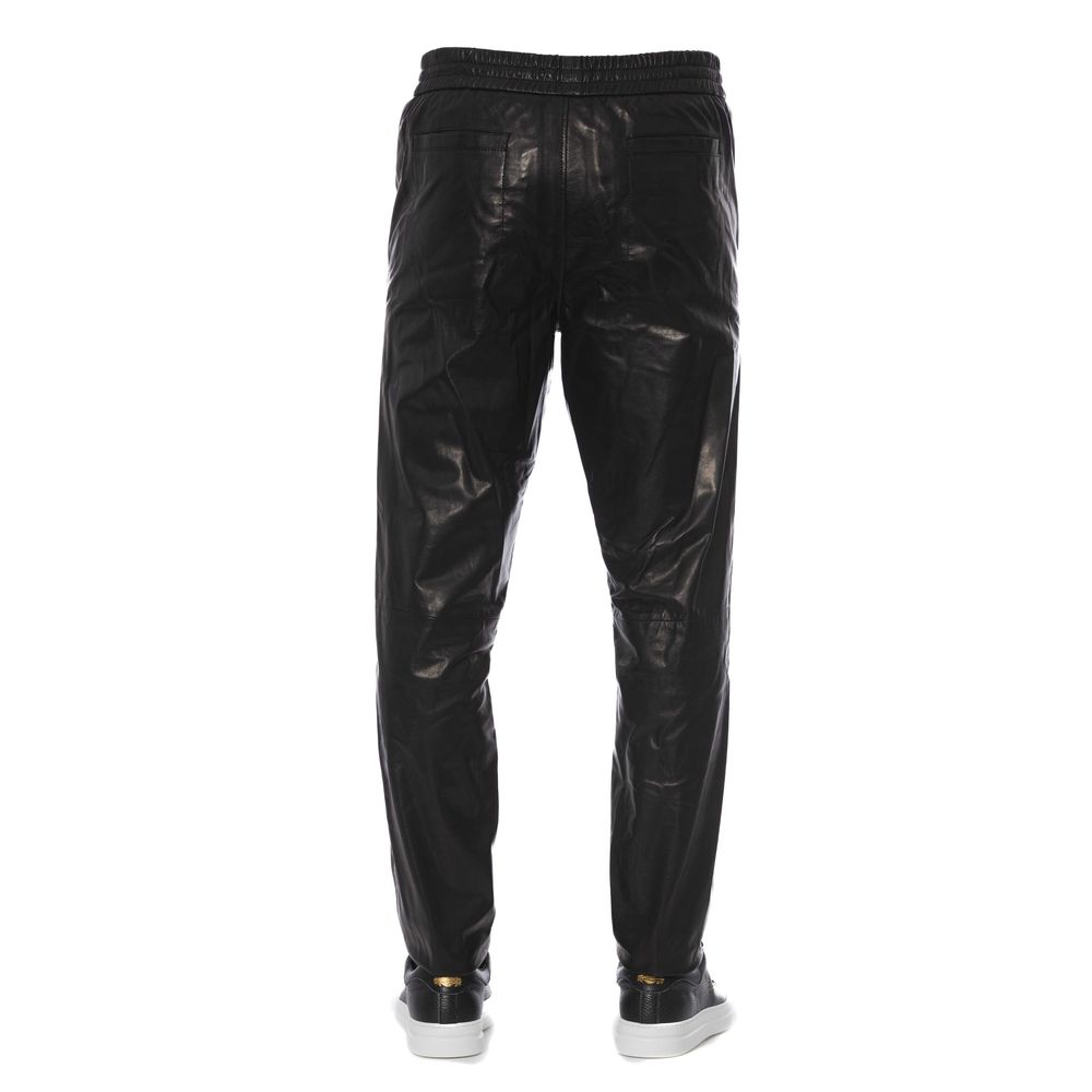 Black Leather Men Pant