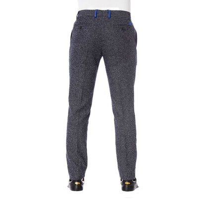 Black Cotton Men's Trouser