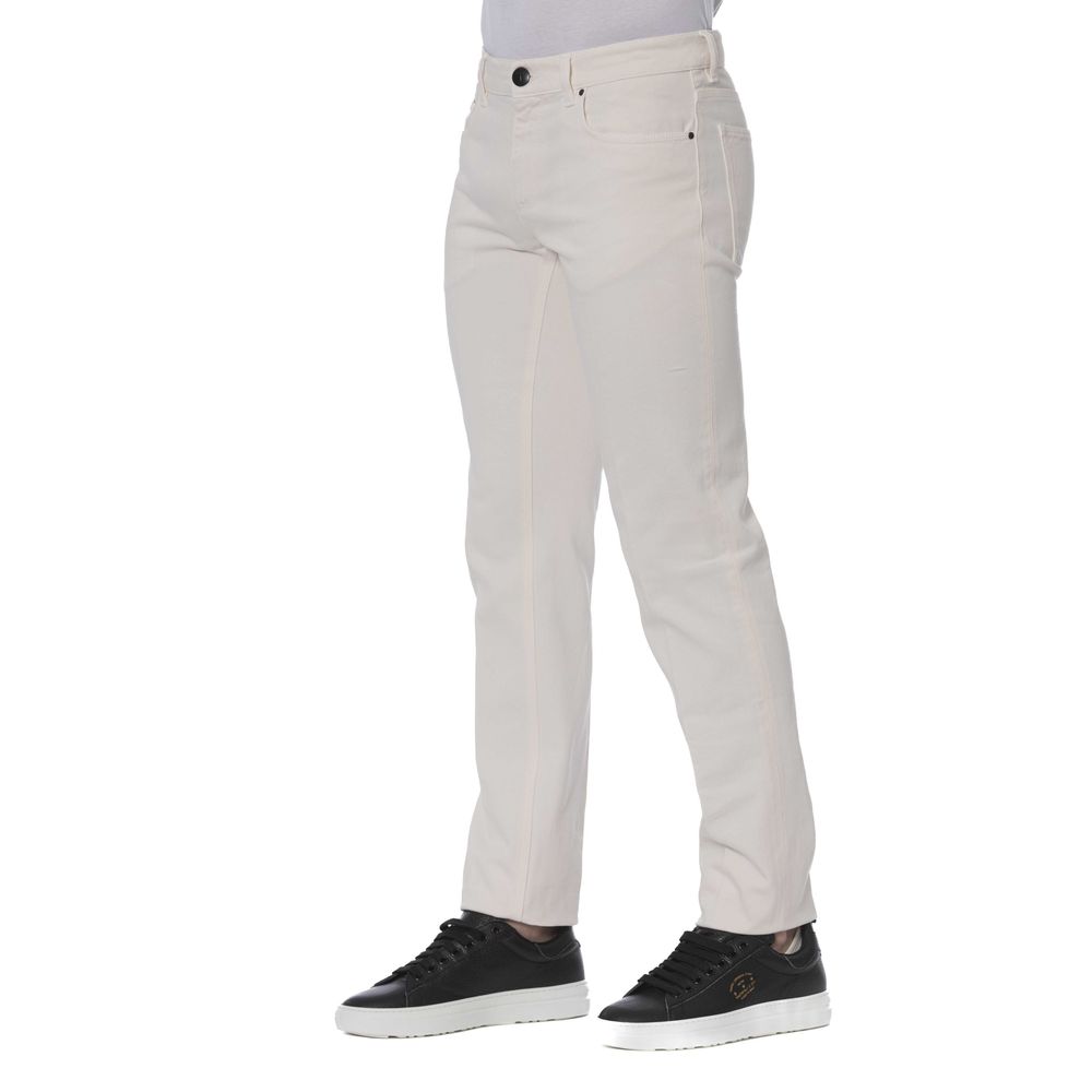 White Cotton Men Jeans