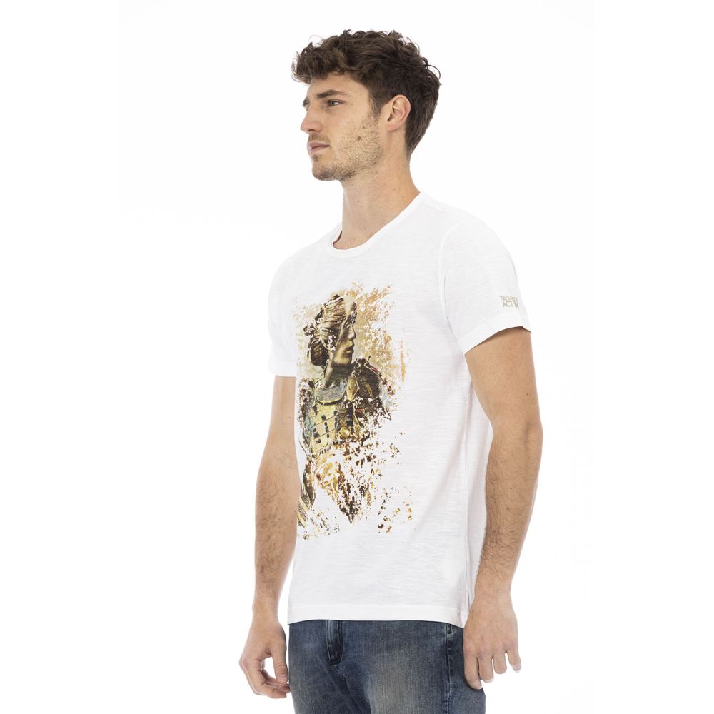 White Cotton Men T-Shirt