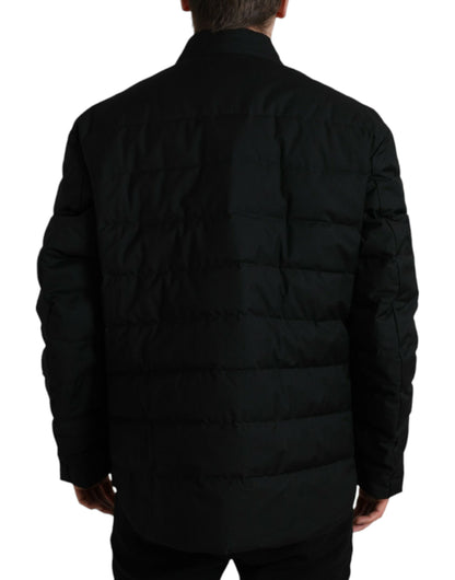 Elegant Black Padded Parka Jacket