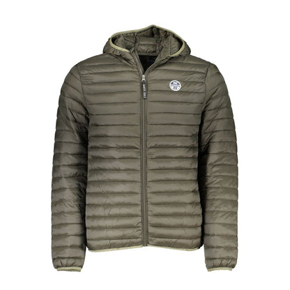 Green Polyamide Men Jacket