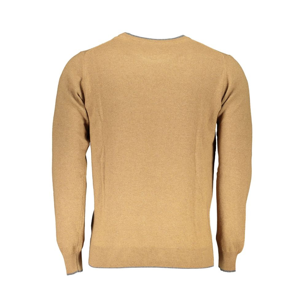 Brown Polyamide Men Sweater