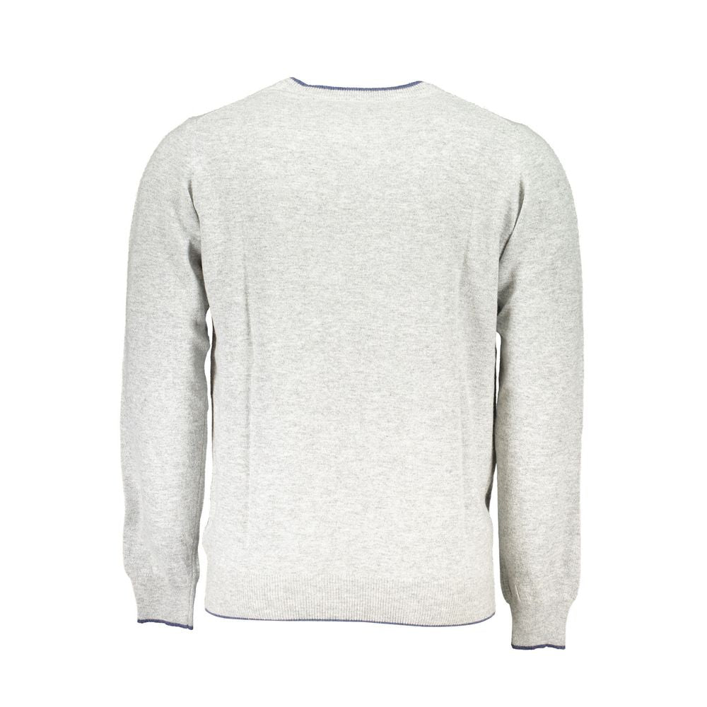 Gray Polyamide Men Sweater