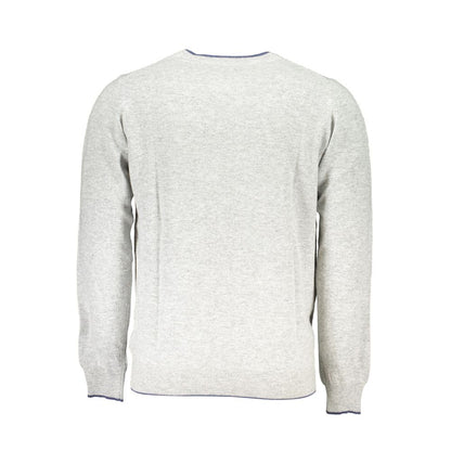 Gray Polyamide Men Sweater