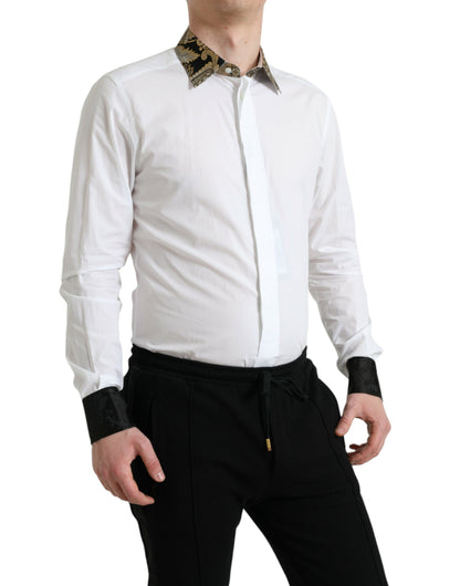 Elegant Gold Detail Dress Shirt