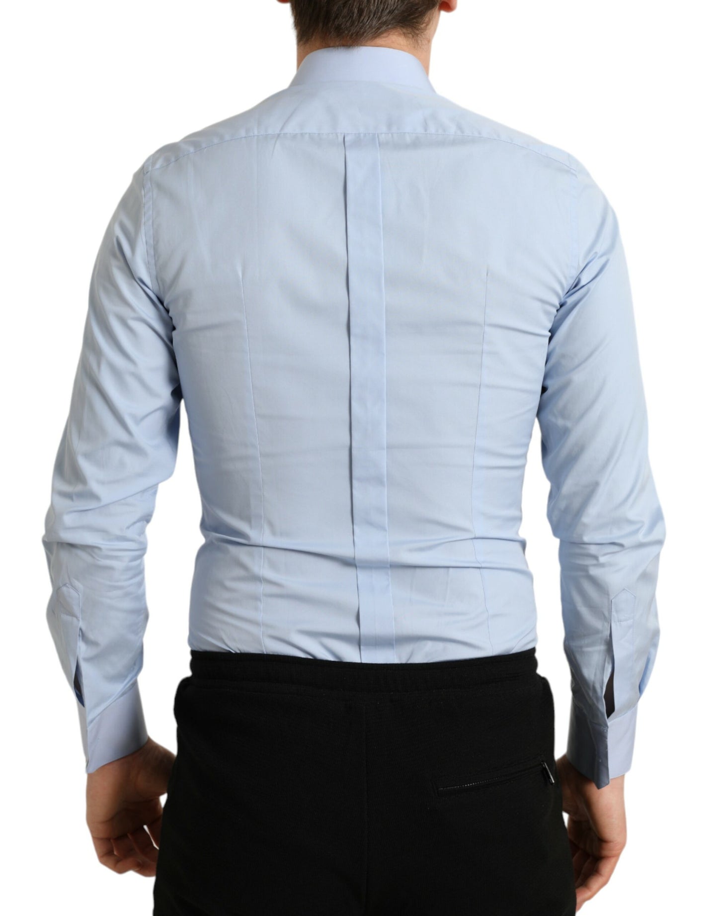 Elegant Slim Fit Sky Blue Dress Shirt