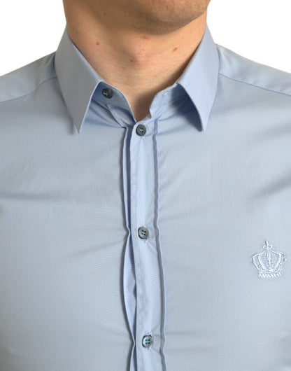 Elegant Slim Fit Sky Blue Dress Shirt