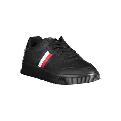 Black Leather Men Sneaker