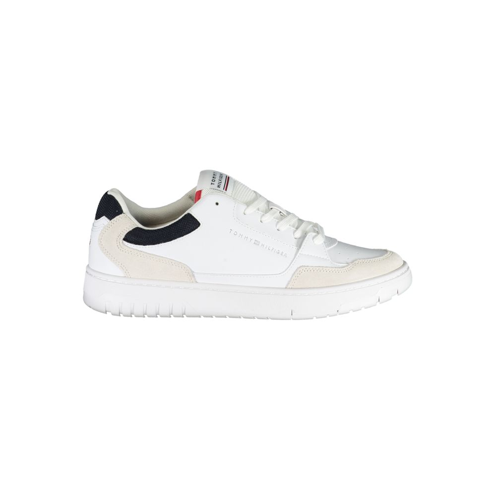 White Polyethylene Men Sneaker