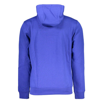 Blue Cotton Men Sweater