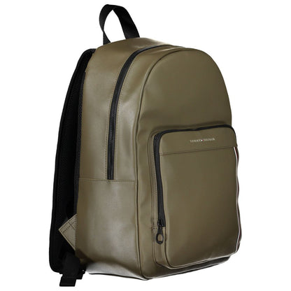 Green Polyethylene Men Backpack