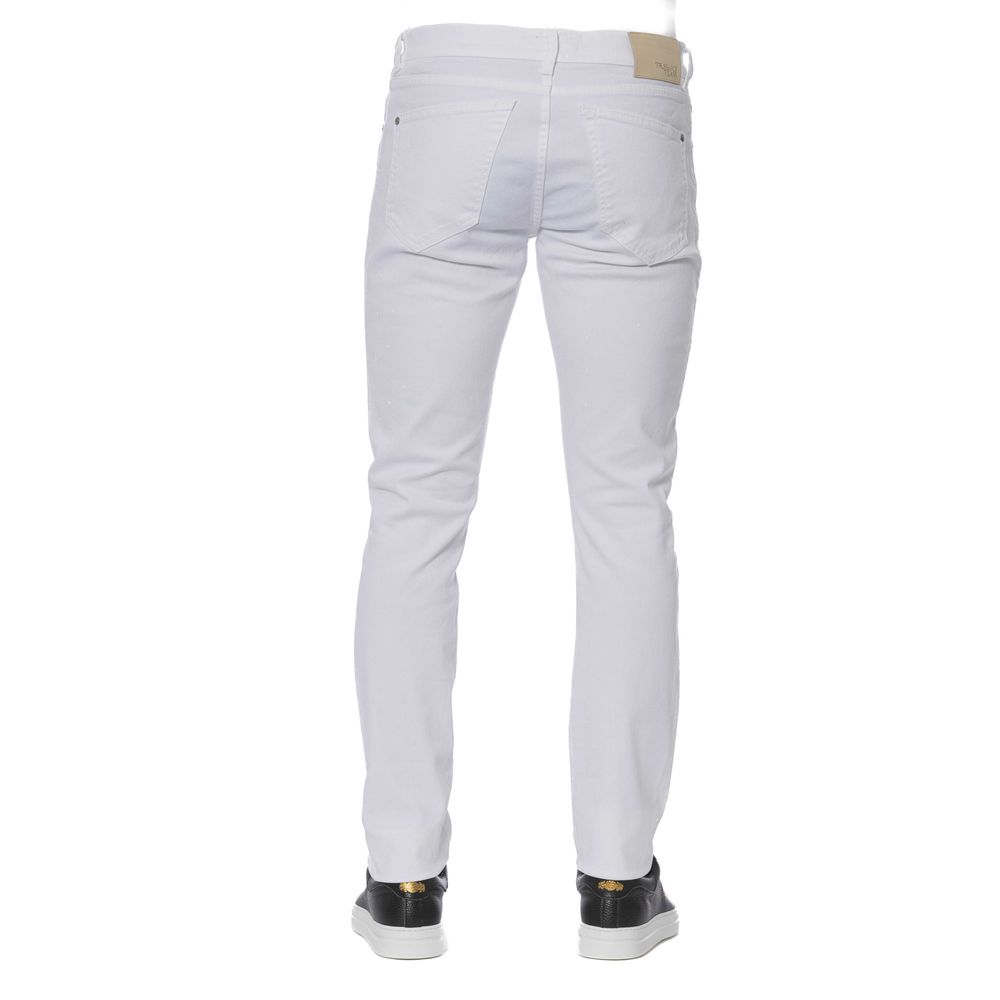 White Cotton Men Jeans