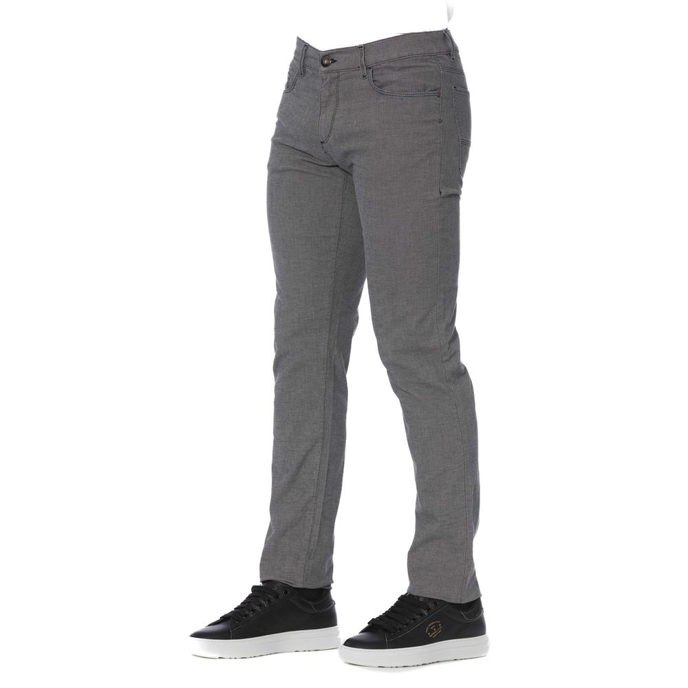 Gray Cotton Men's Pant