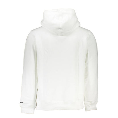 Chic Long Sleeve Hooded Sweatshirt in White