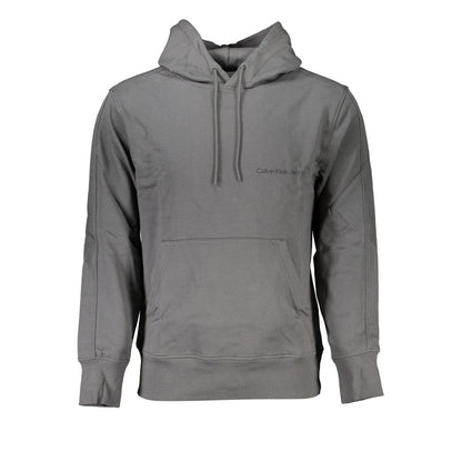 Elegant Gray Hooded Sweatshirt